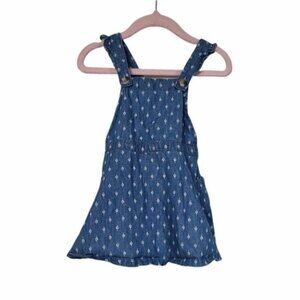 Genuine Kids From Oshkosh Printed Overall Dress 18M